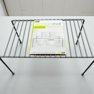 Smart Design Medium Wire Storage Shelf Stackable Cabinet Organize Kitchen Pantry